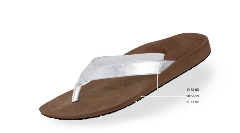 FlipFlop Ortopediska Silver Dam