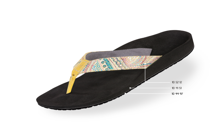 FlipFlop Ortopediska Gul Dam